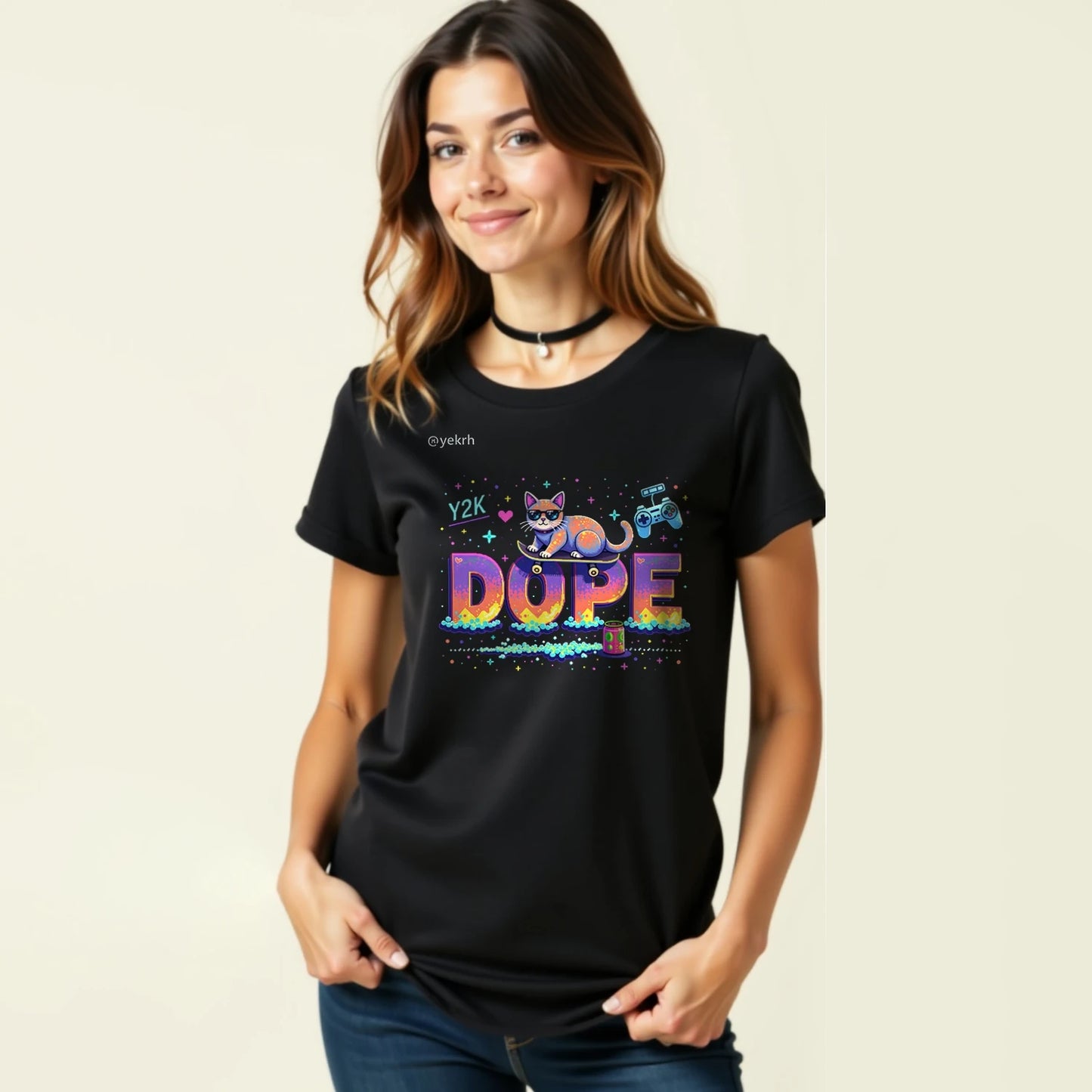 Cute Cat Lover Casual Unisex Oversized T-Shirt