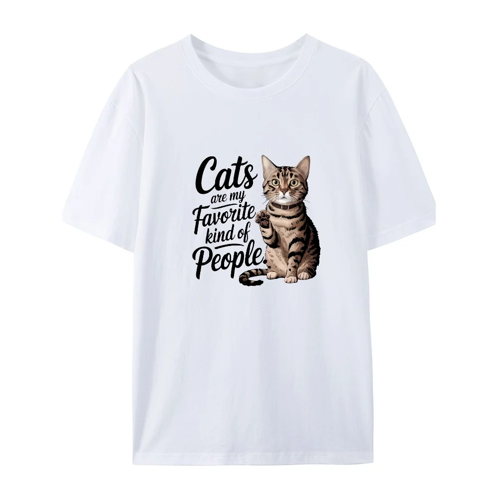 Cute Cat Women’s Cotton T-shirts