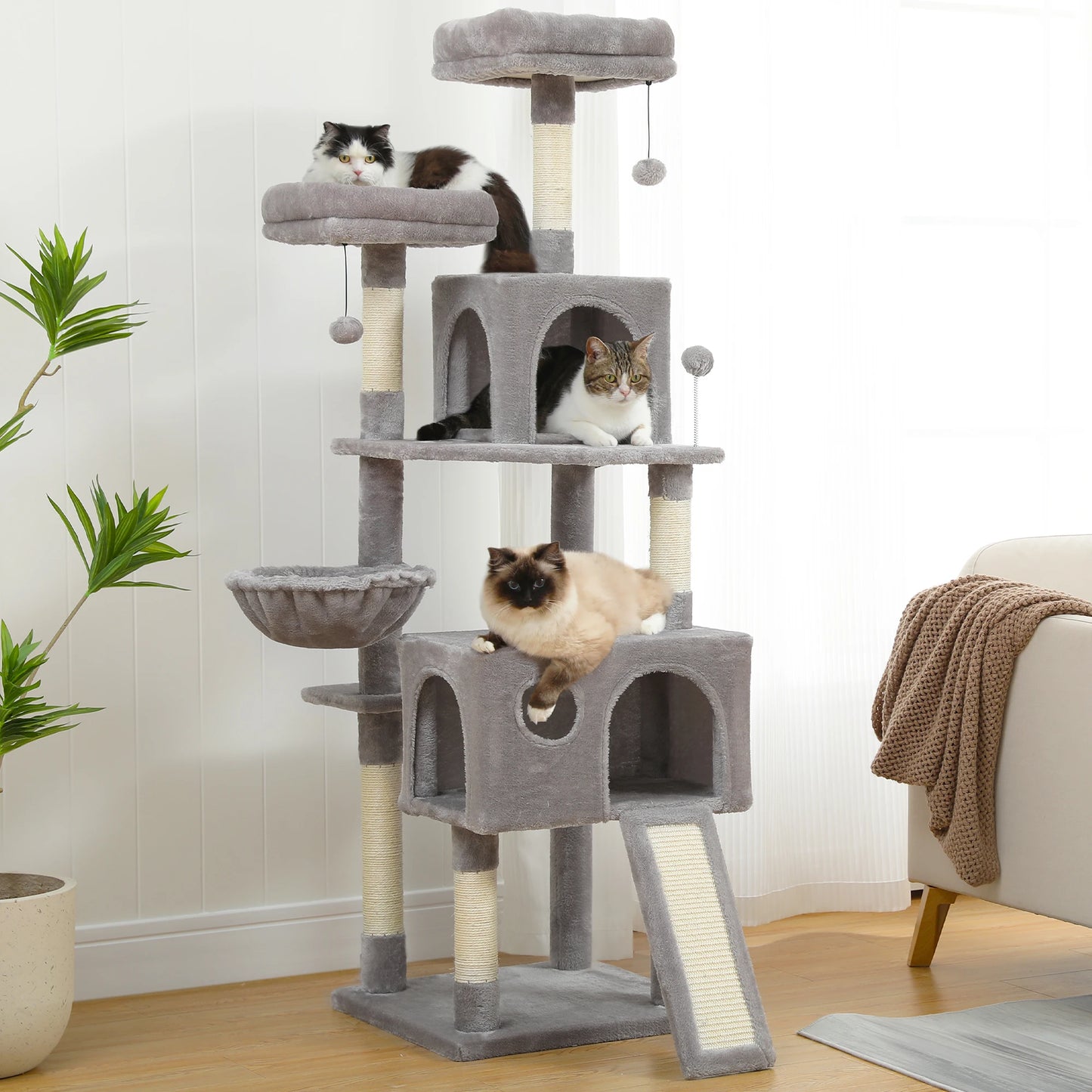 Cat Tree House Tower With Scratching Post