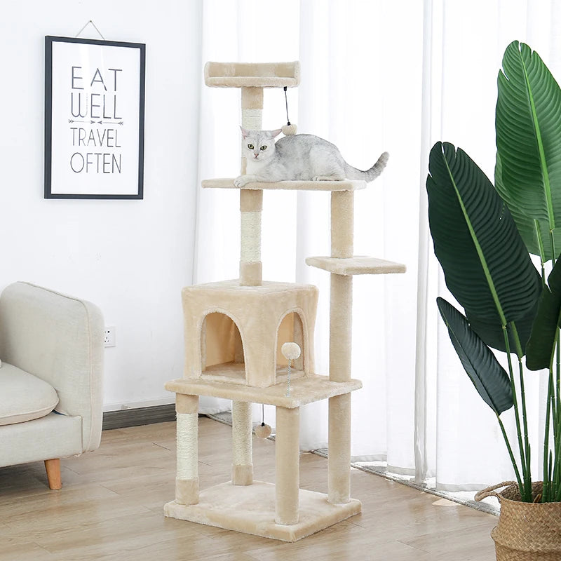 Cat Tree House Tower With Scratching Post