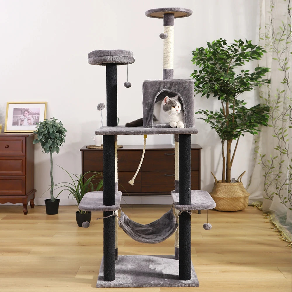 Cat Tree House Tower With Scratching Post