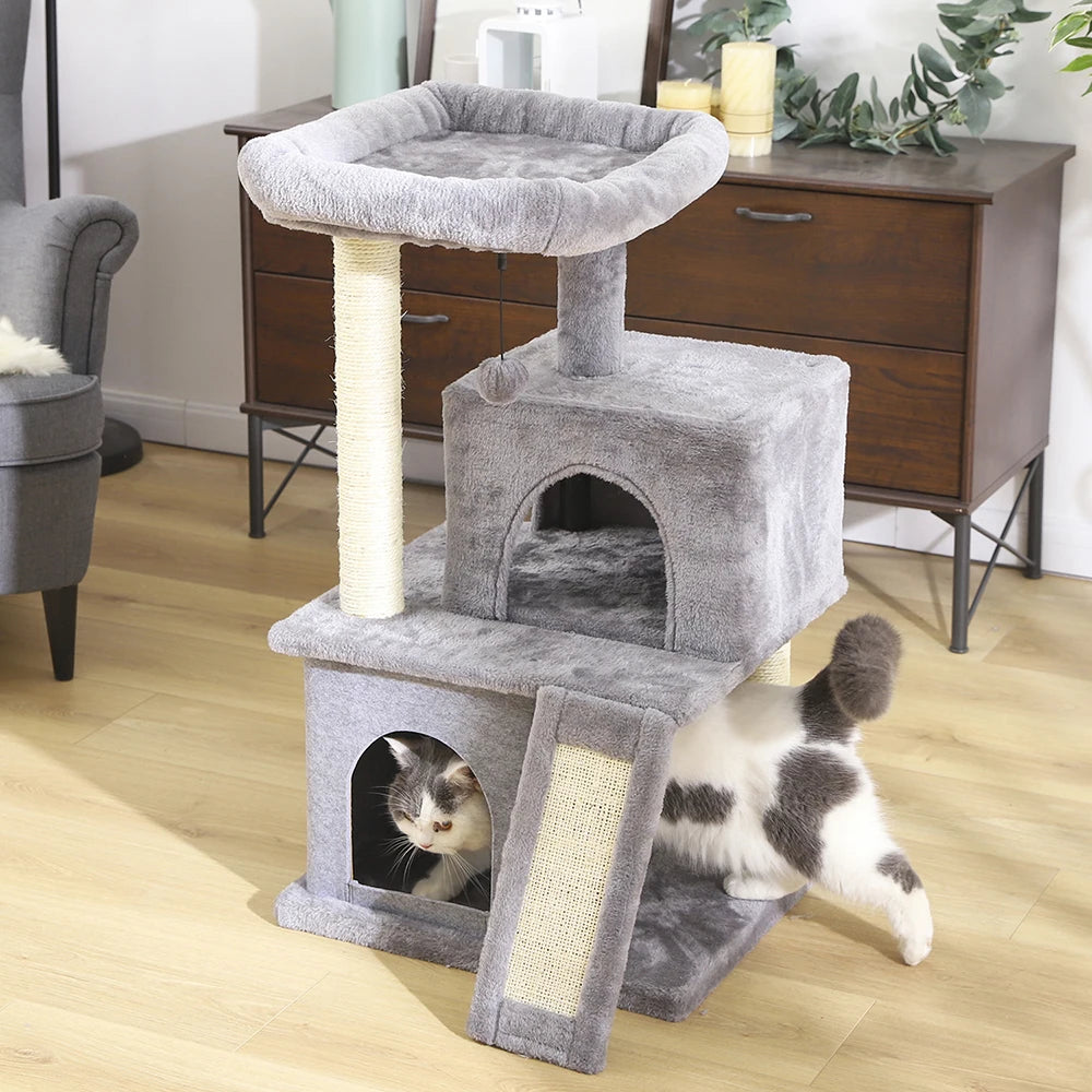 Cat Tree House Tower With Scratching Post