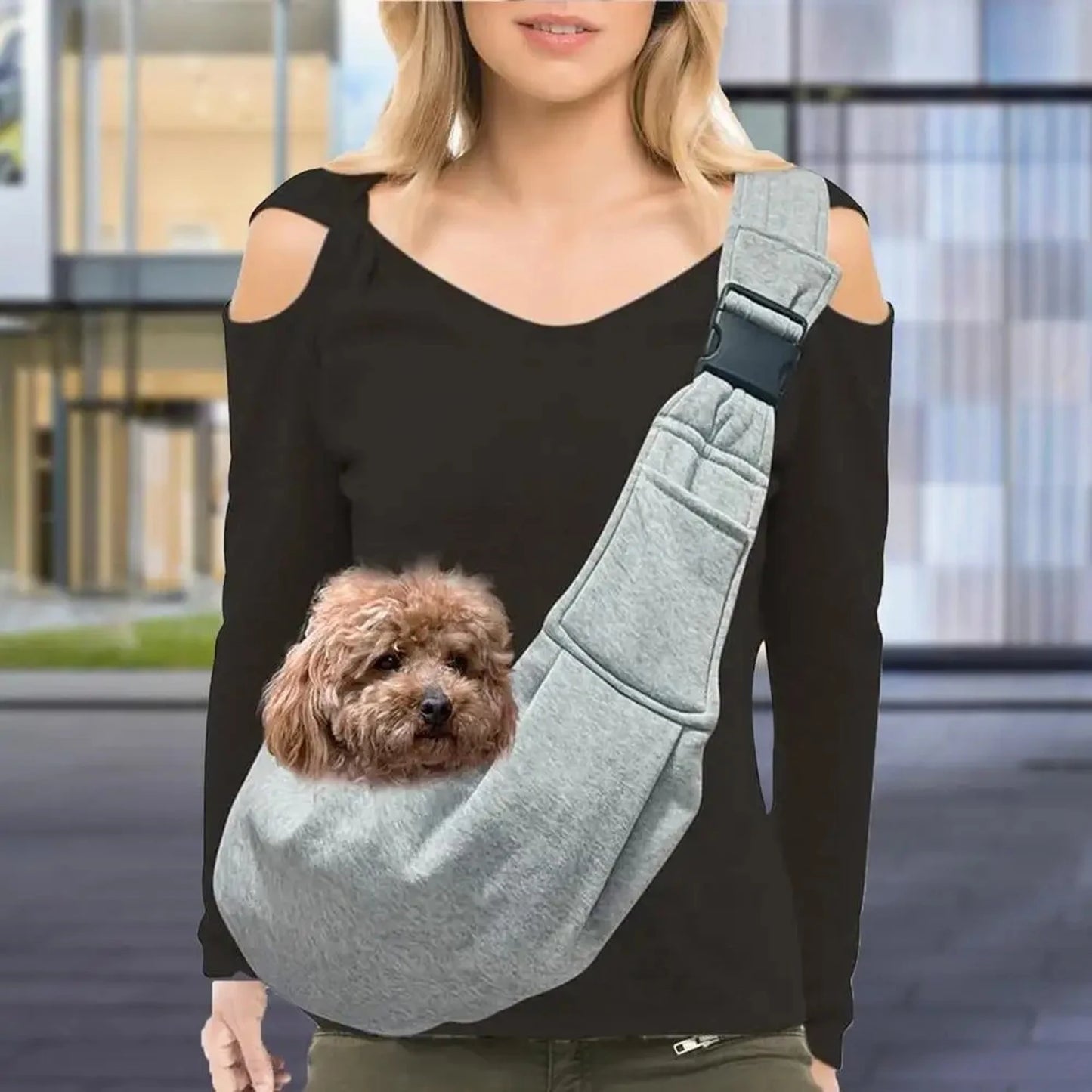Small pet sling holder