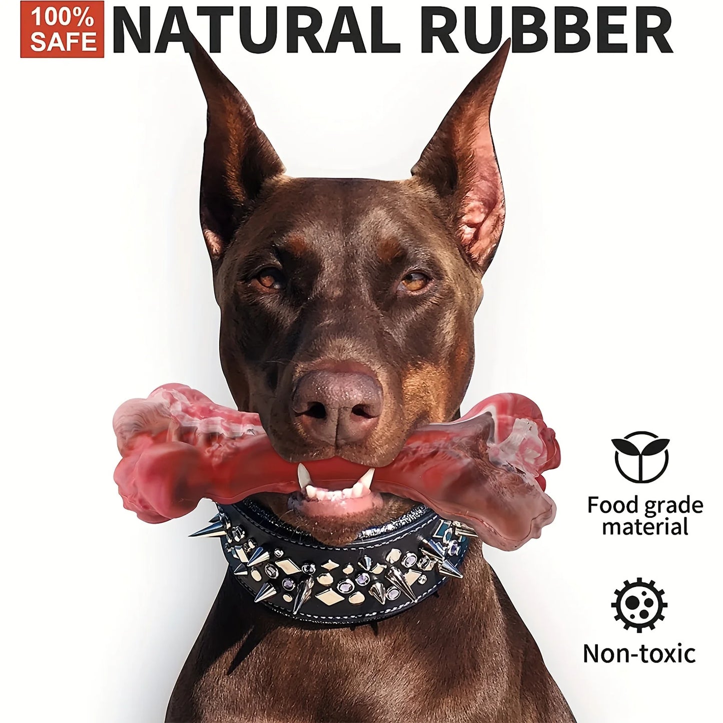 Durable dog chew for cleaning canine teeth