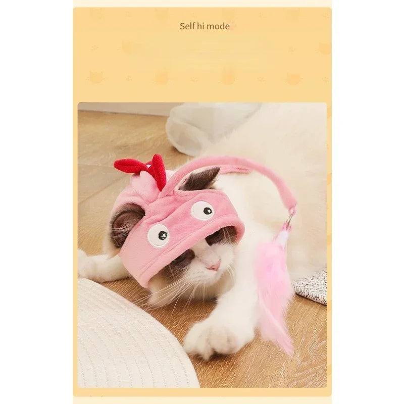 Kitten Fishing Headdress Hat
