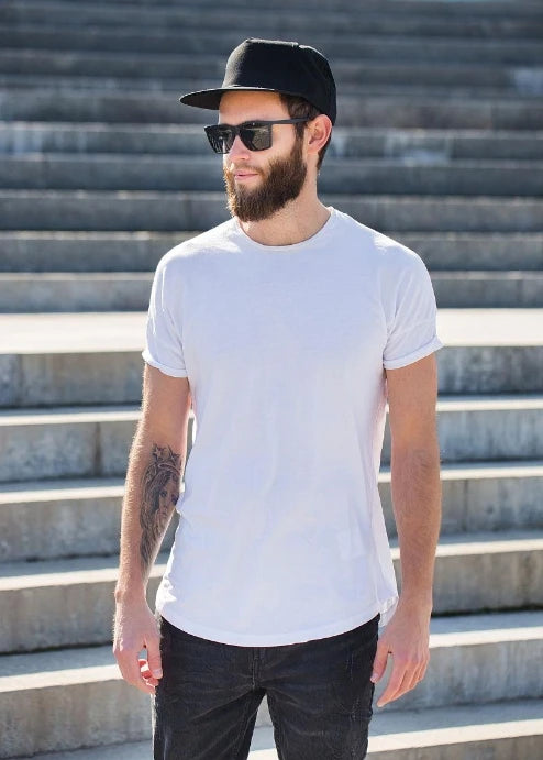 Luxury Brand Men's Short Sleeve T-shirts Summer Printed Black Funny Bear Harajuku Style Cotton Top Y2k Streetwear Casual Tee Men
