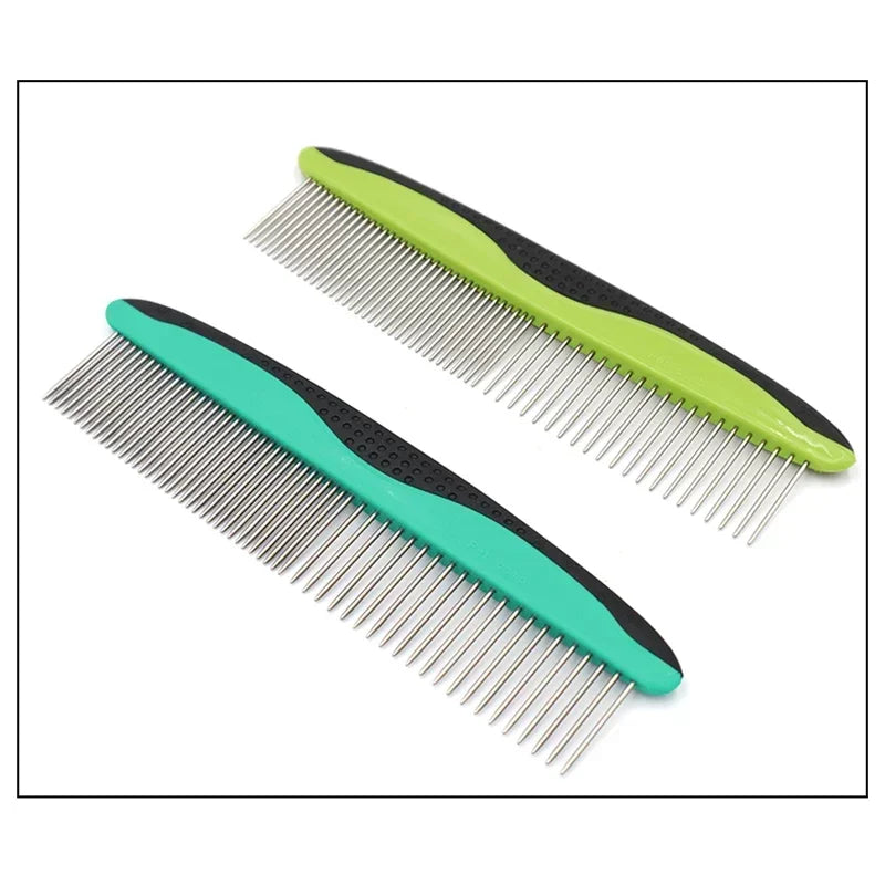 New Pet Comb Stainless Steel Dense Double Teeth