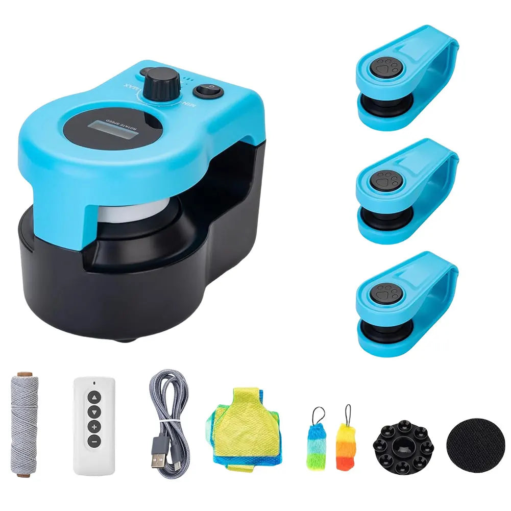 Interactive Cat Toy for Exercise and Mental Stimulation Adjustable Speed for Bored Kitten & Puppy Play