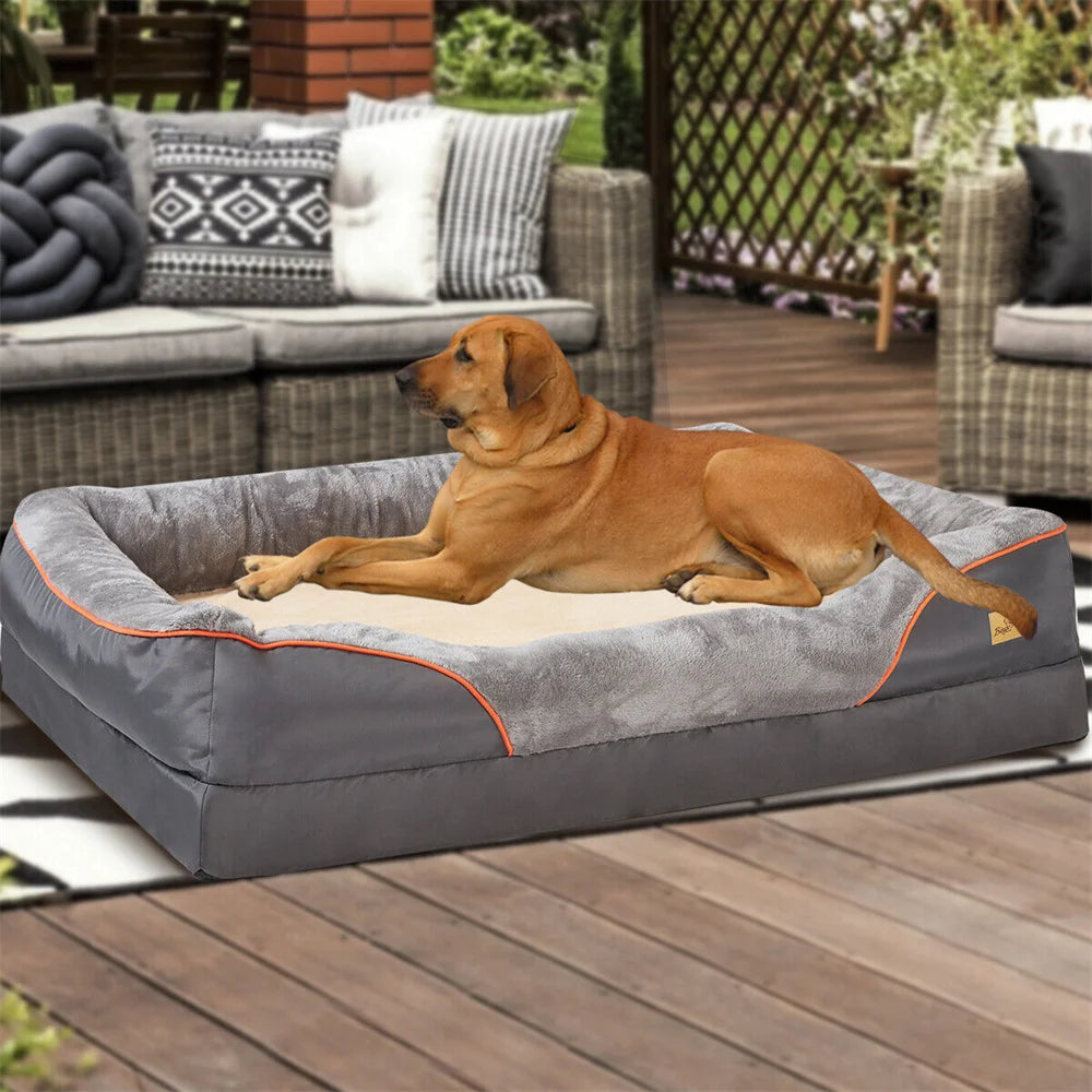 Jumbo Large Orthopedic Dog Bed -Memory Foam