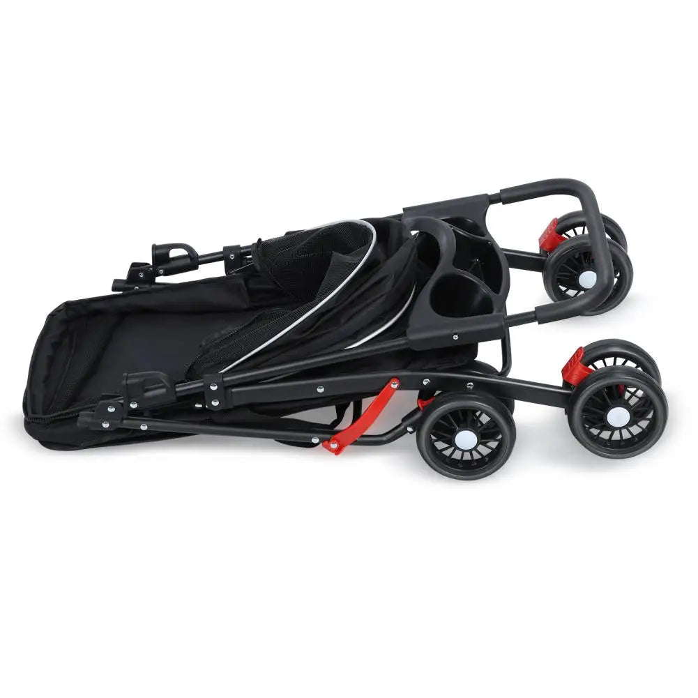 4 Wheels Dog Cat Stroller