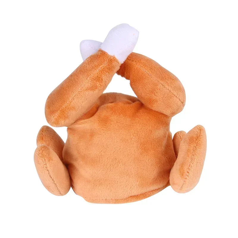 Plush Hat Adjustable Size Dress Up Chicken Leg Headdress