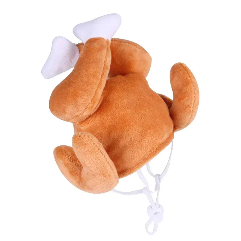 Plush Hat Adjustable Size Dress Up Chicken Leg Headdress