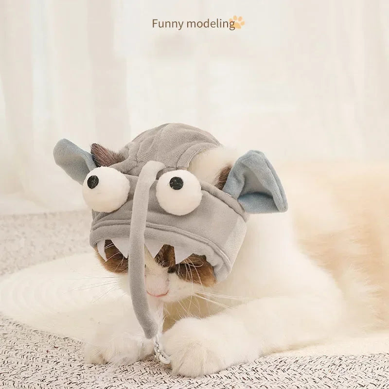 Kitten Fishing Headdress Hat