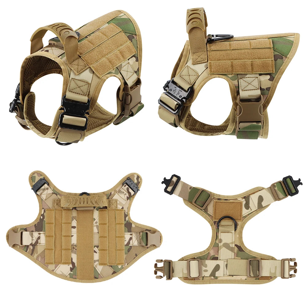 Dog Harness Leash Collar Patches Set