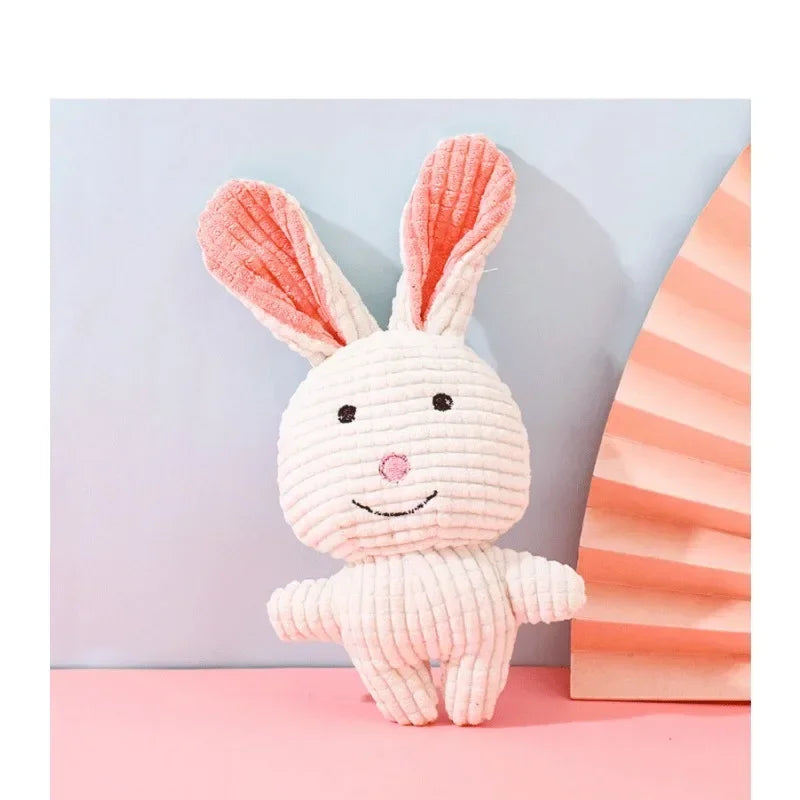 Bite Resistant Cute Animal Shape Lion Rabbit Squeaky Toys