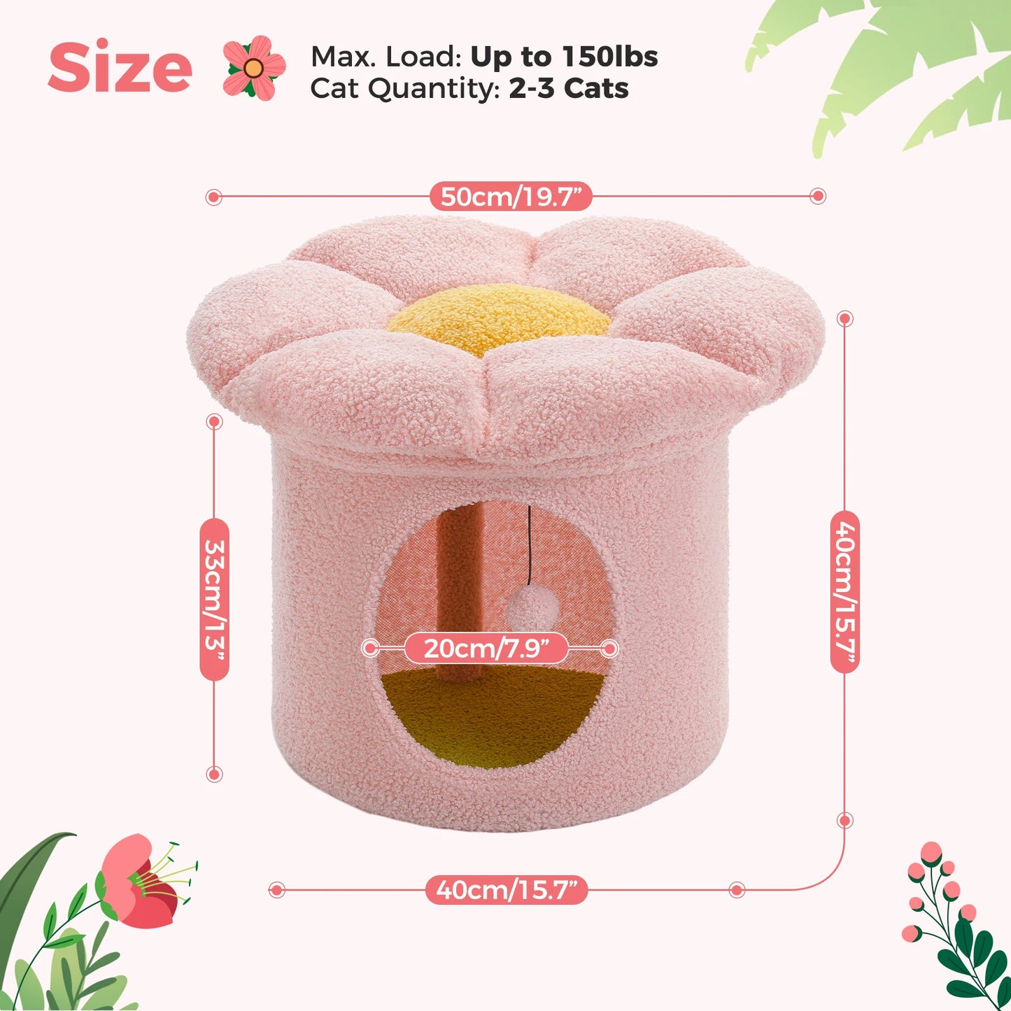 Cute Cat Cave Cat Hideaway, Indoor Cat House Condo