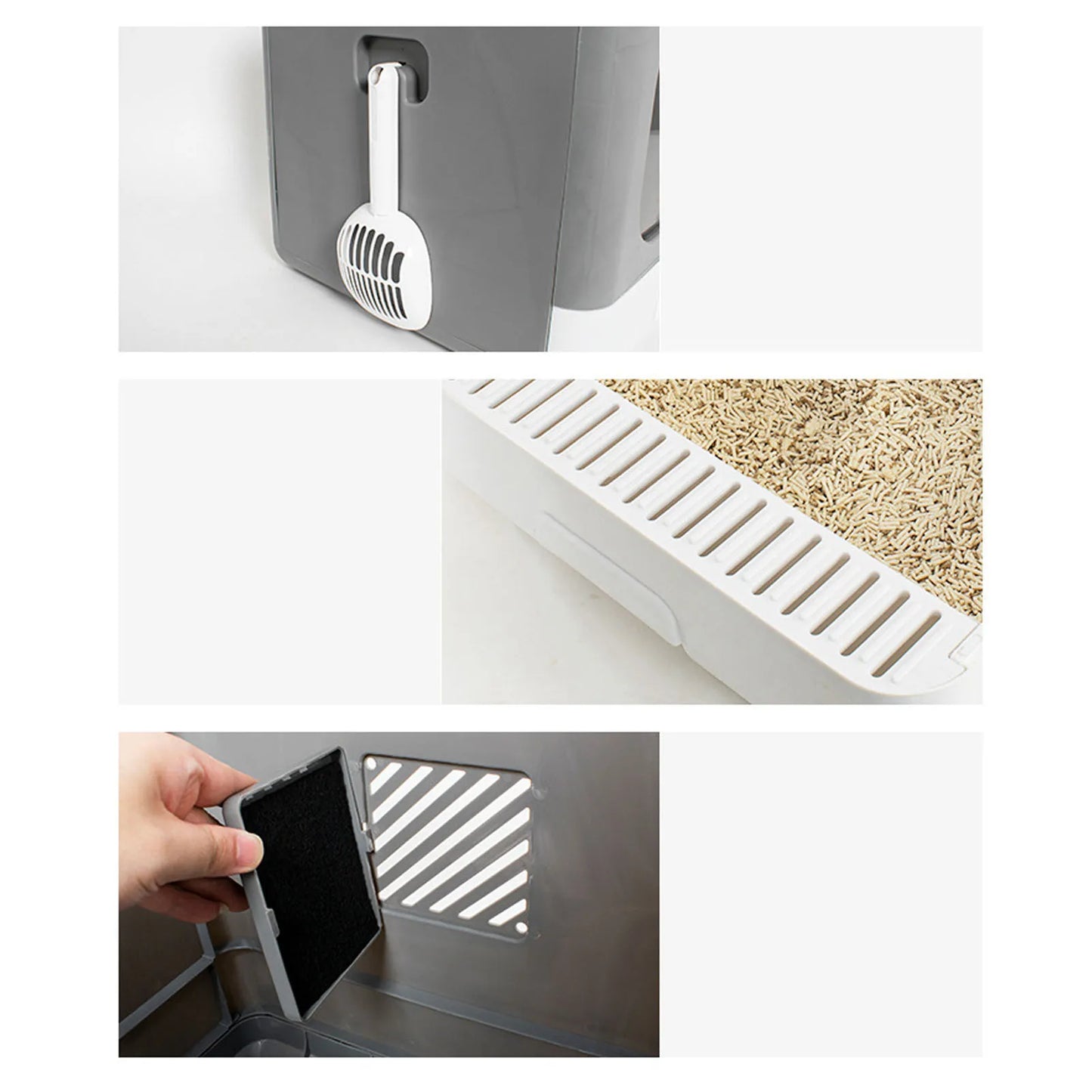 Large Plastic Spill Proof Cat Toilet