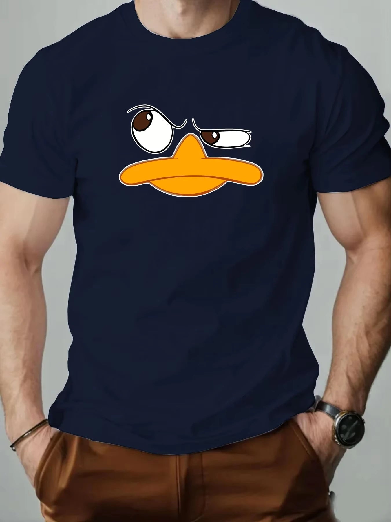 Men's T-Shirt 100% Cotton Funny Duck.