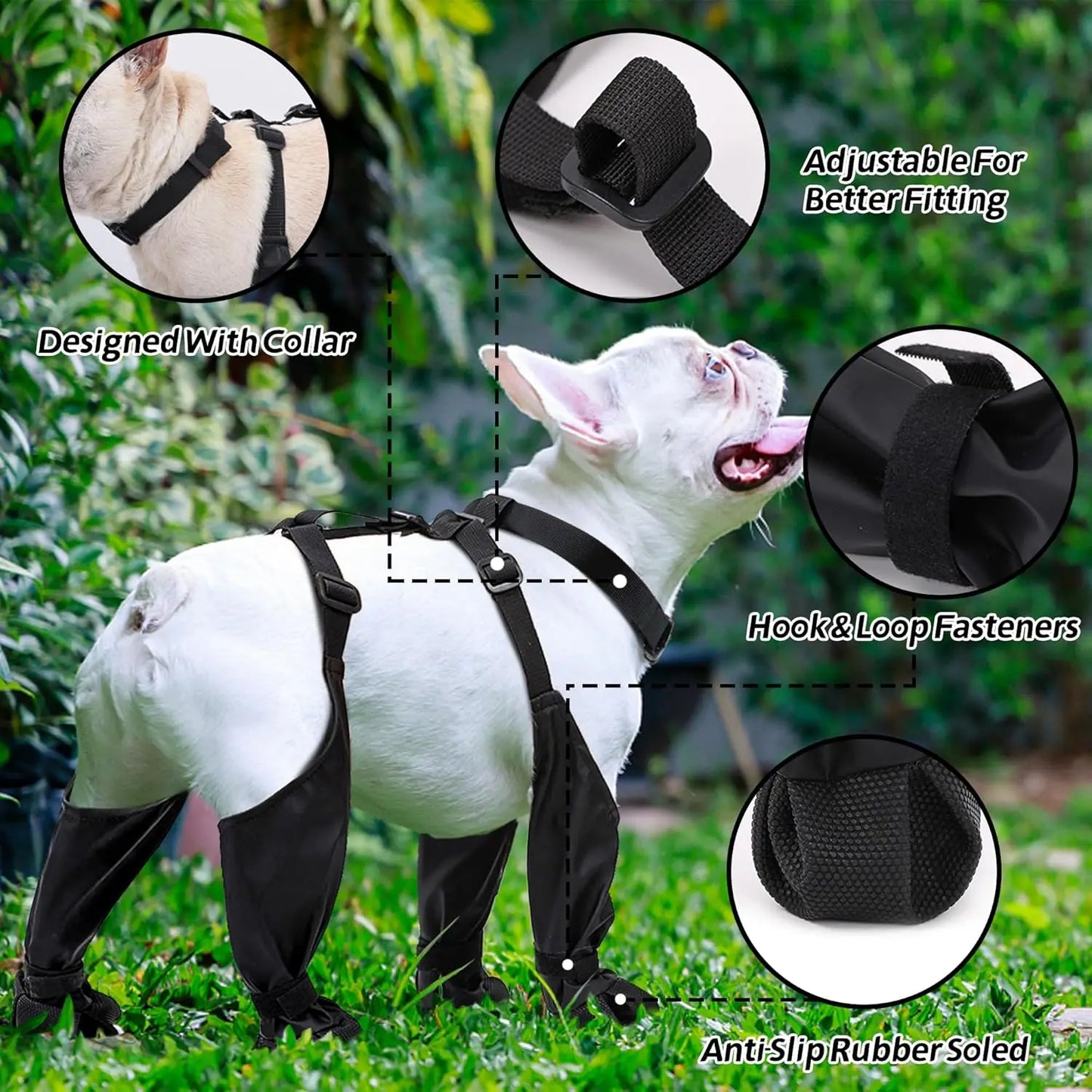 Small Medium Large Dogs Suspender Boots