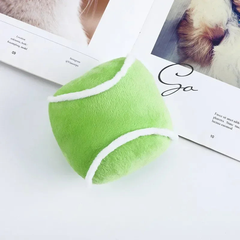 Dog Bite Resistant, Teething Cute Ball Shape Plush Chewing Toys