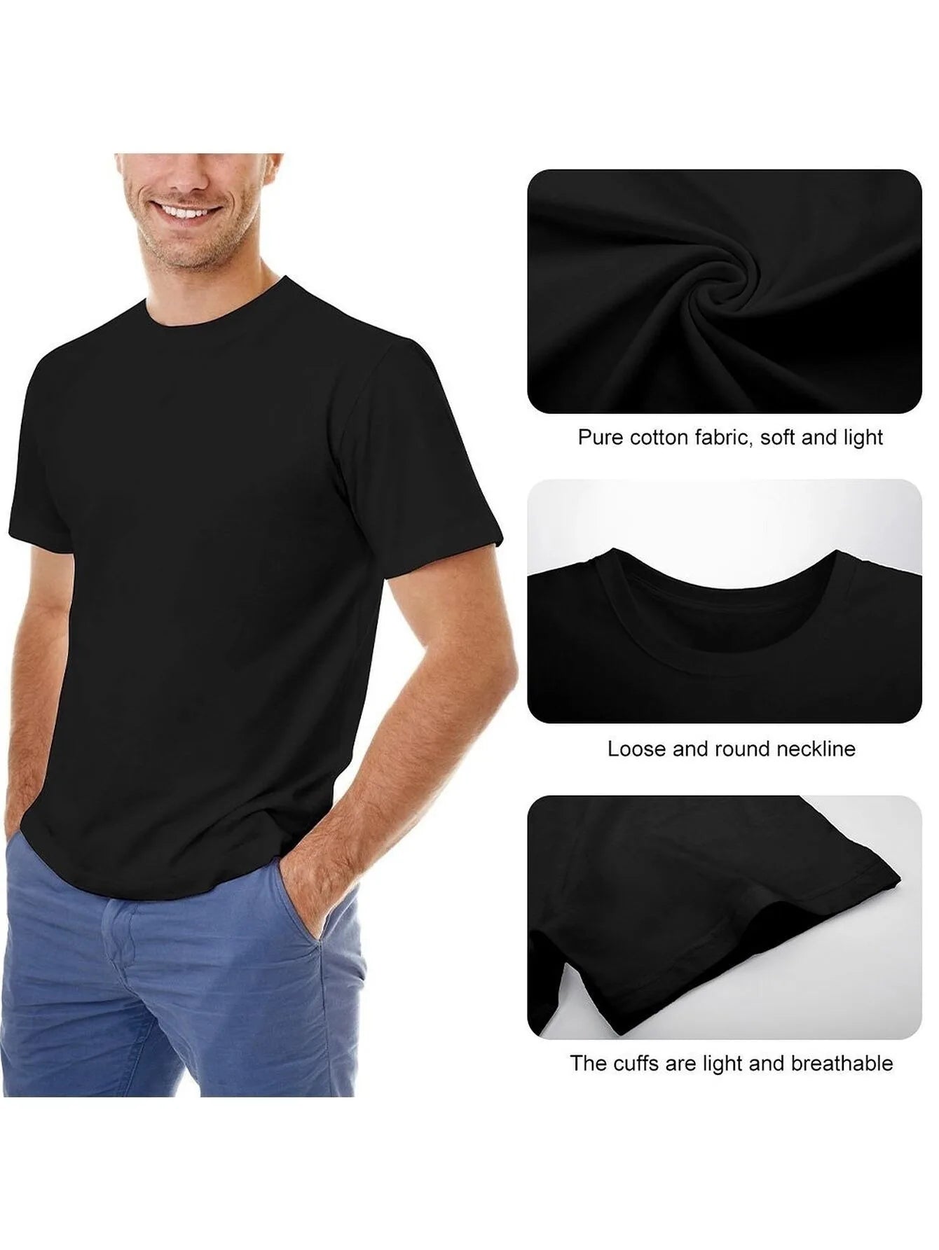 Men's Casual Boxer T-Shirt