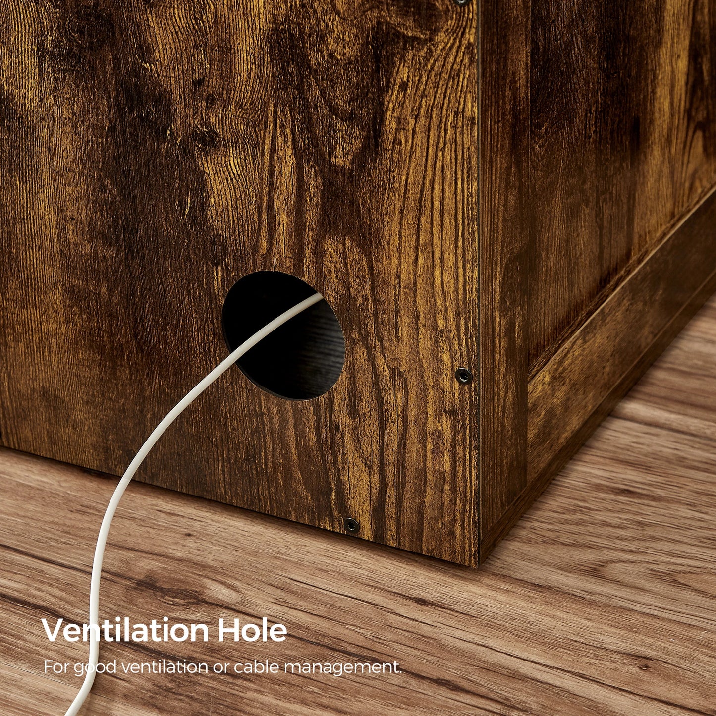 Hidden Litter Box Enclosure Cabinet with Single Door