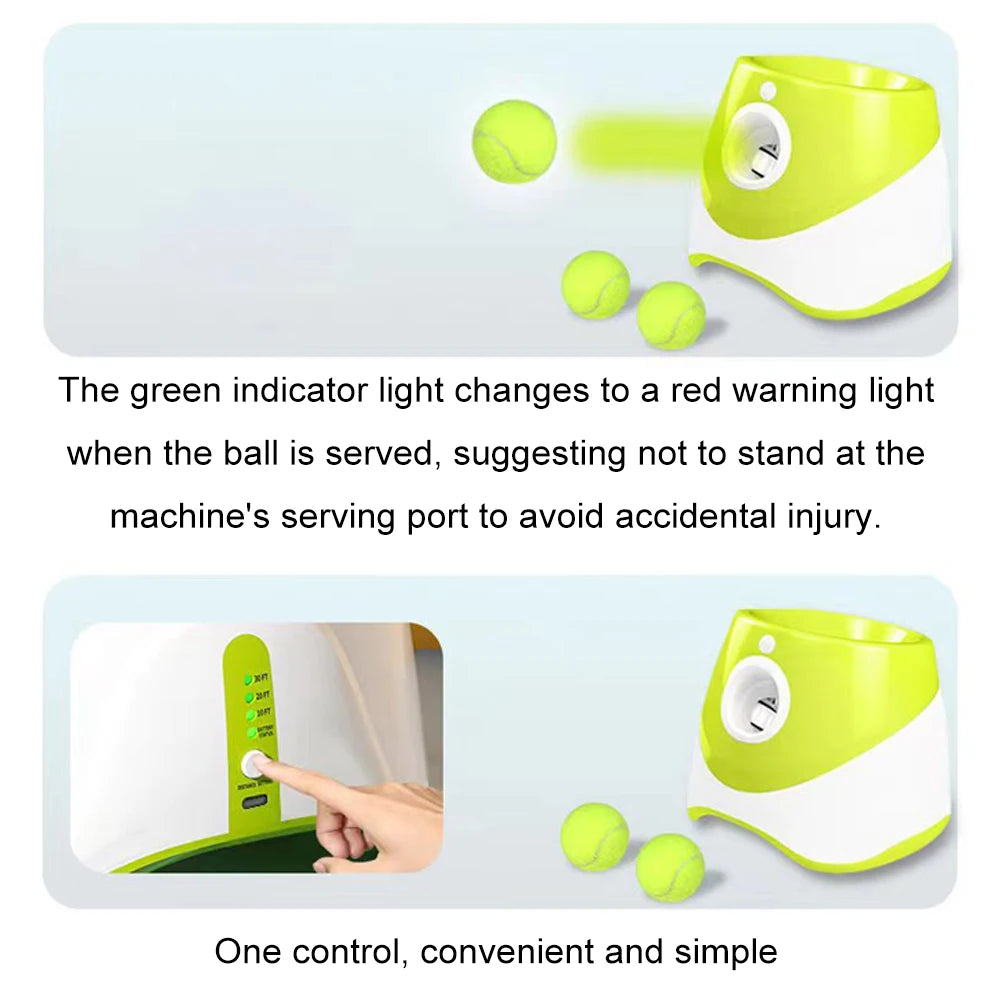 Dog Tennis Ball Launcher Interactive, and Rechargeable.