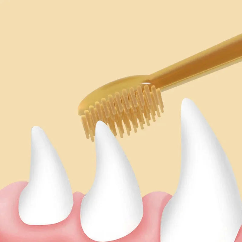 Teeth Whitening Dog Cat Silicone Soft Toothbrush Oral Care