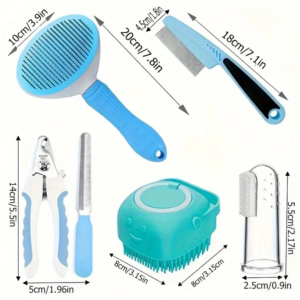 7 Pack Pet Grooming Set