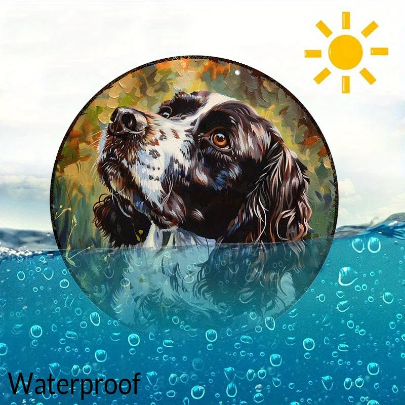 English Springer Spaniel 8x8" Aluminum Wall Art