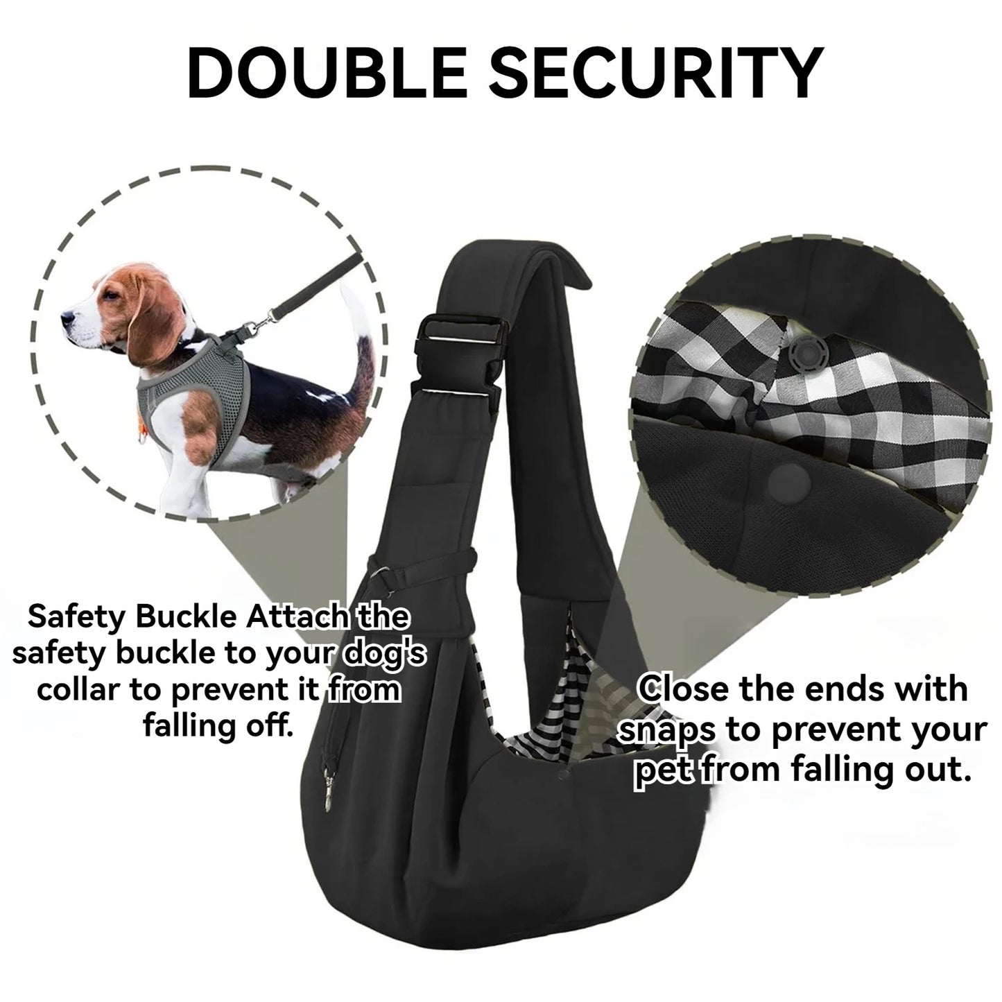 Small pet sling holder