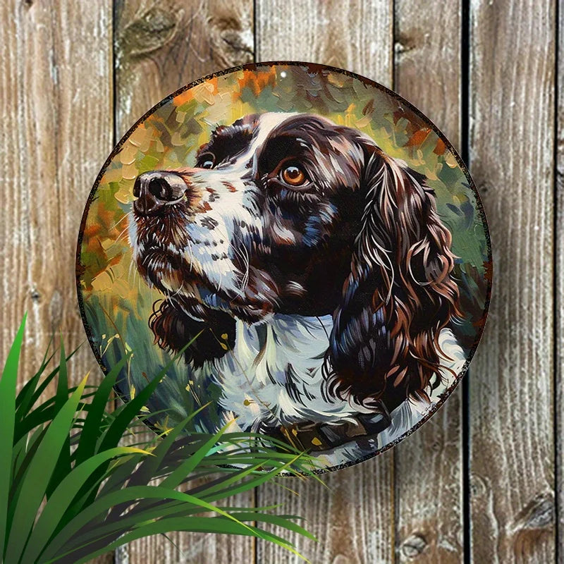 English Springer Spaniel 8x8" Aluminum Wall Art