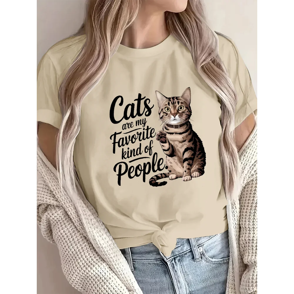 Cute Cat Women’s Cotton T-shirts