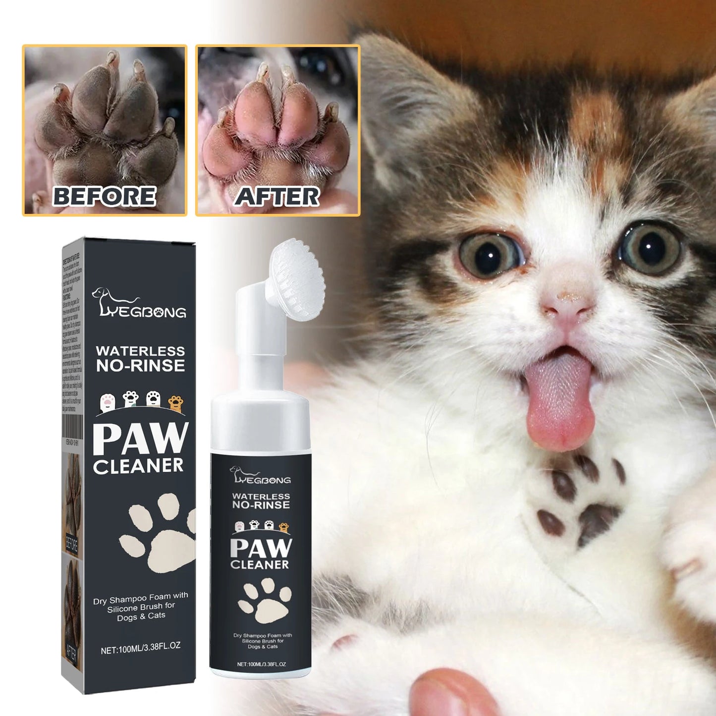 Yegbong 100ml Pet Paw Foam Cleaner