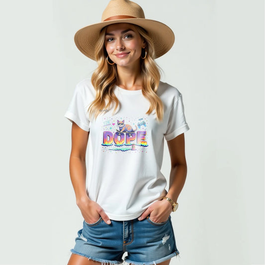Cute Cat Lover Casual Unisex Oversized T-Shirt