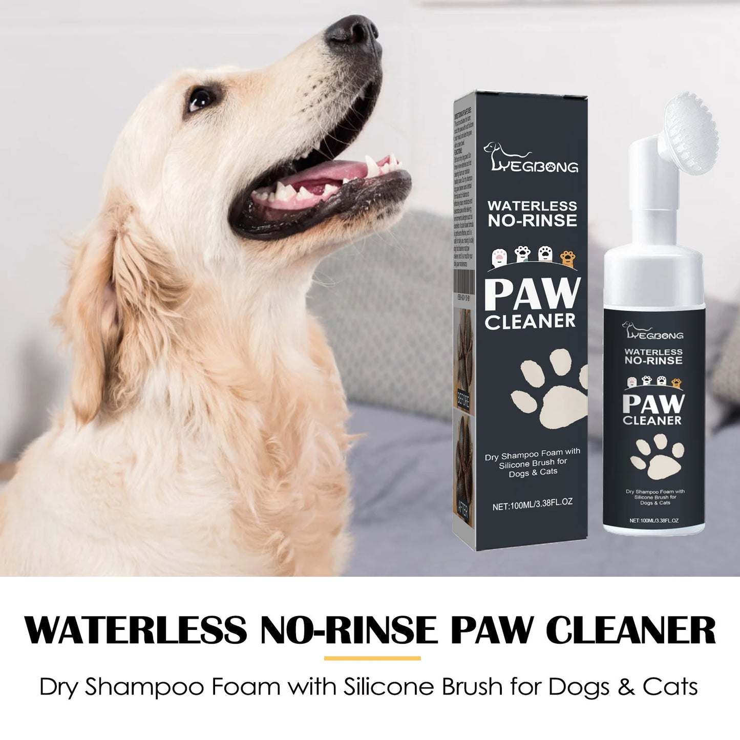 Yegbong 100ml Pet Paw Foam Cleaner