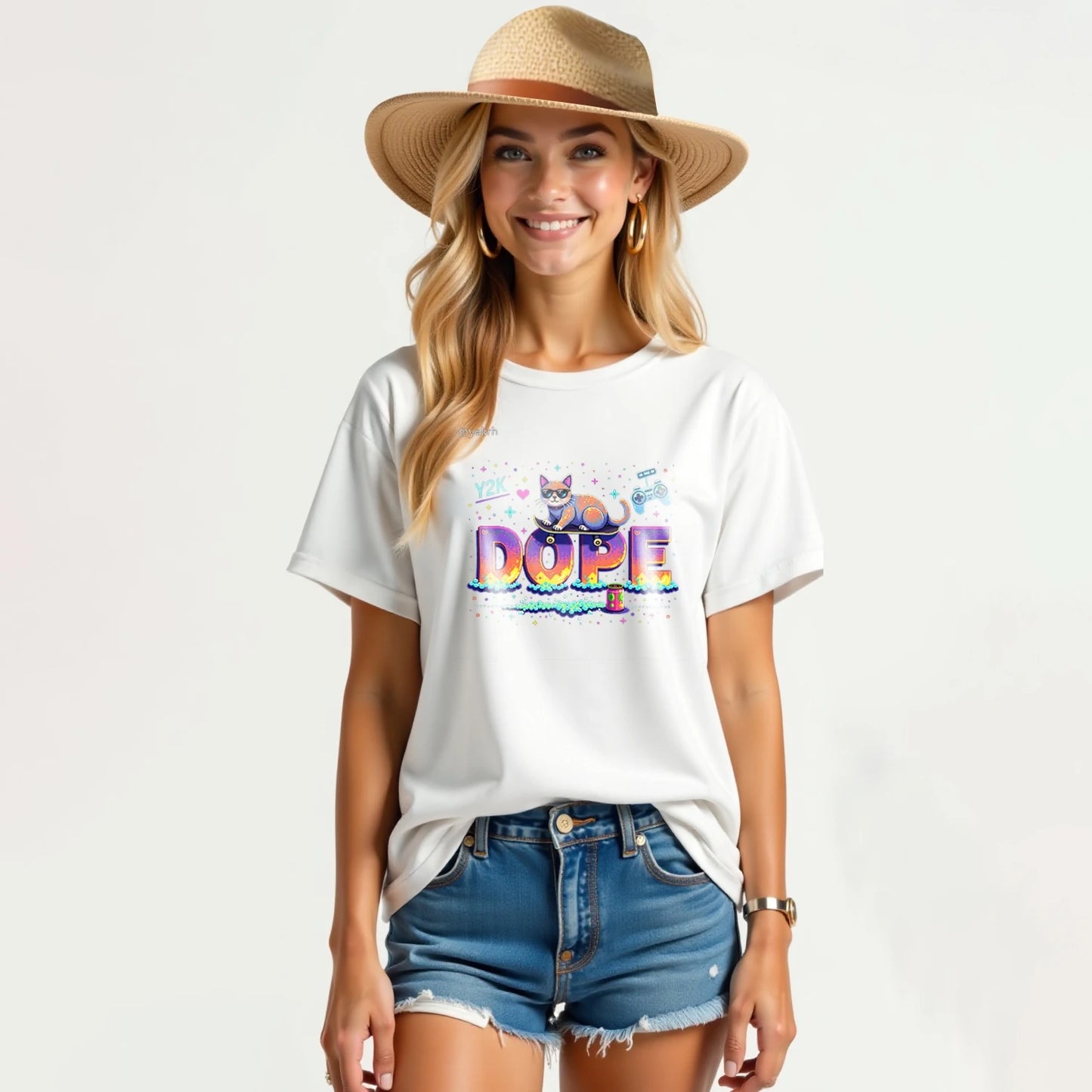 Cute Cat Lover Casual Unisex Oversized T-Shirt