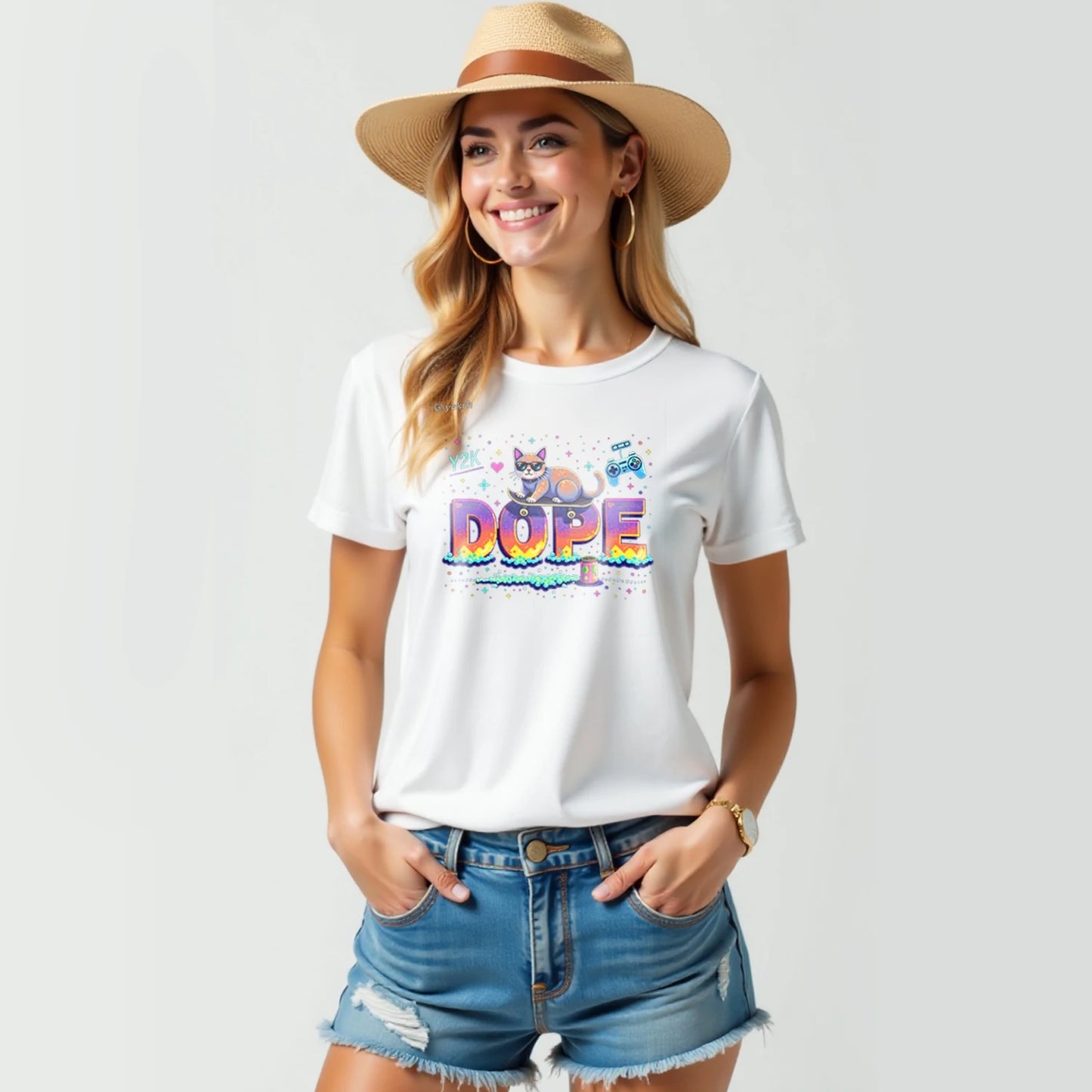 Cute Cat Lover Casual Unisex Oversized T-Shirt