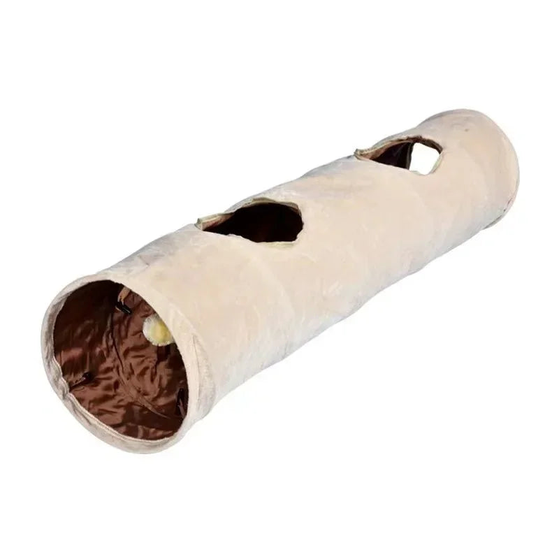 Big Long Cat Tunnel with Ball