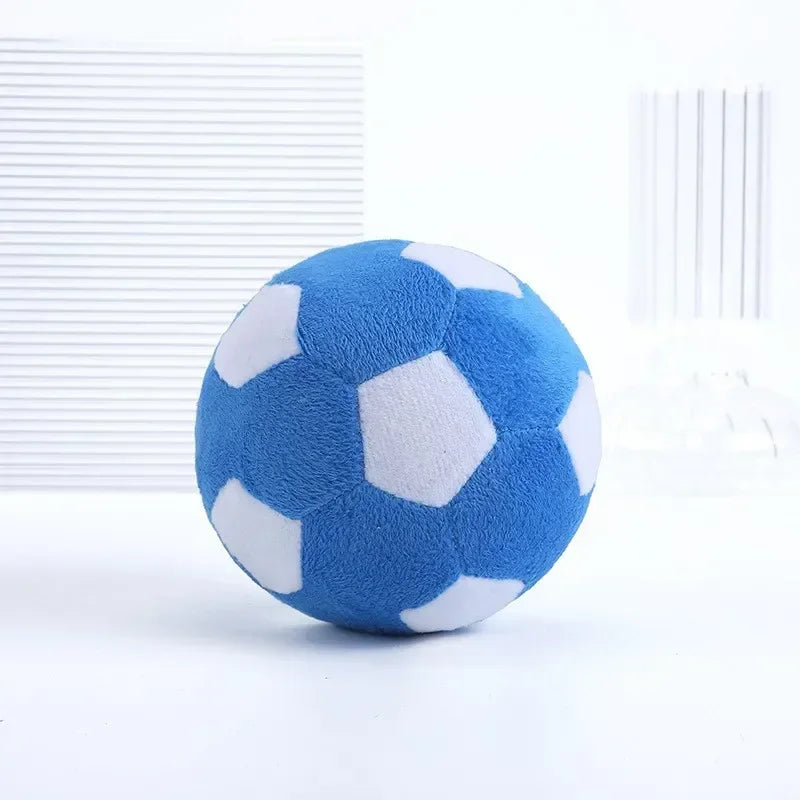 Dog Bite Resistant, Teething Cute Ball Shape Plush Chewing Toys