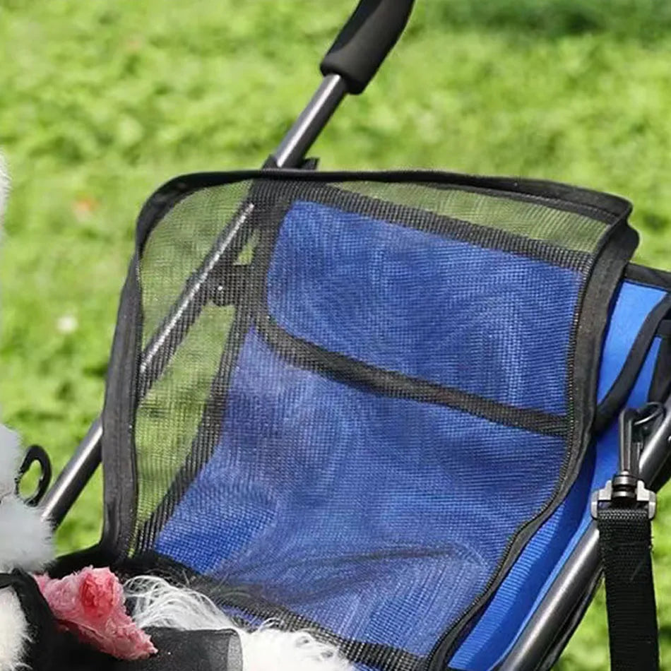 Medium Small Dog Cat  Stroller,  Jogger, Folding Carrier