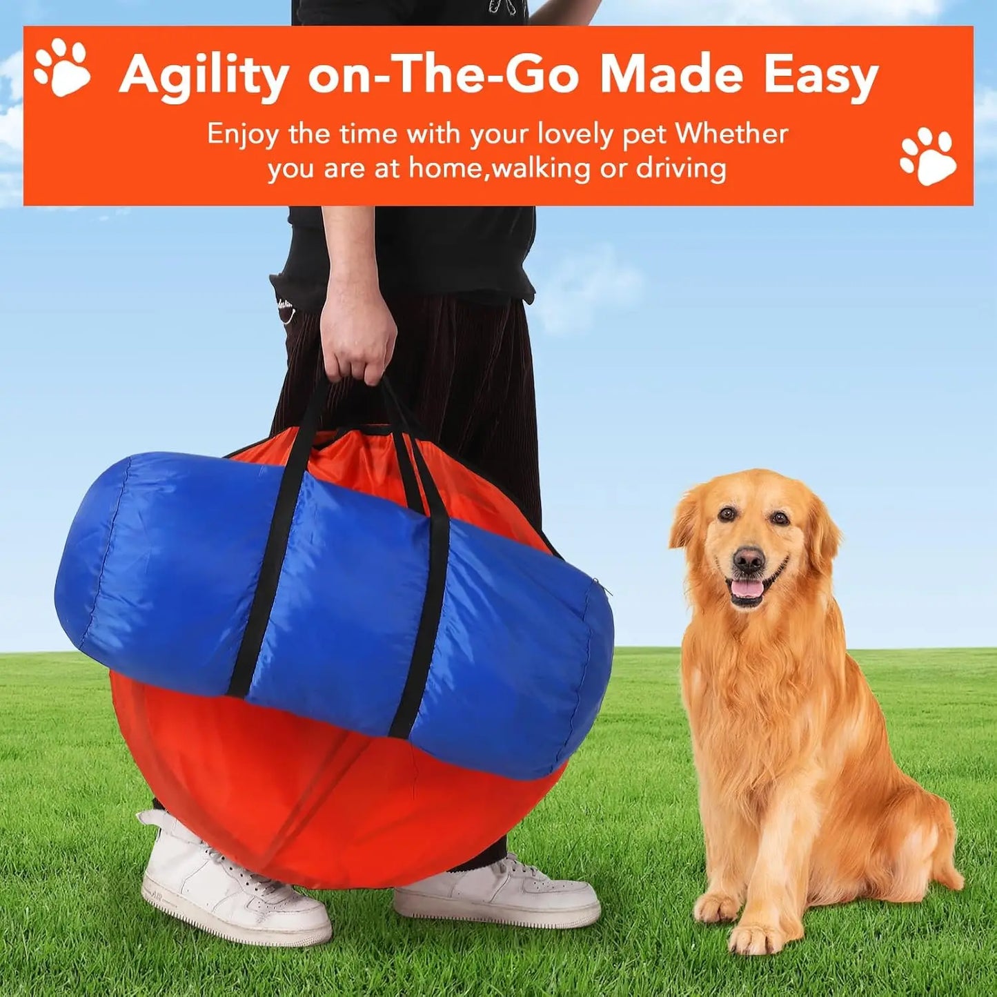 87 Pcs Dog Agile Training  Obstacle Course Kit