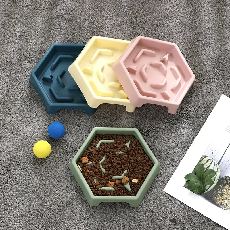 Anti Choking Slow Food Bowl Small and Medium-sized Dog Feeder