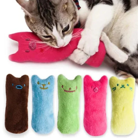 Teeth Grinding Catnip Toys Cute Funny Interactive Plush Teeth Grinding Relaxation