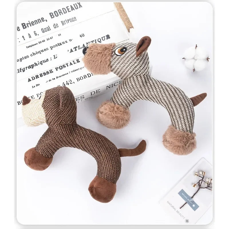 Dog Squeaky Toys Pet Chew Toy, Cute Animal Shape for Puppy, Small Medium Dog