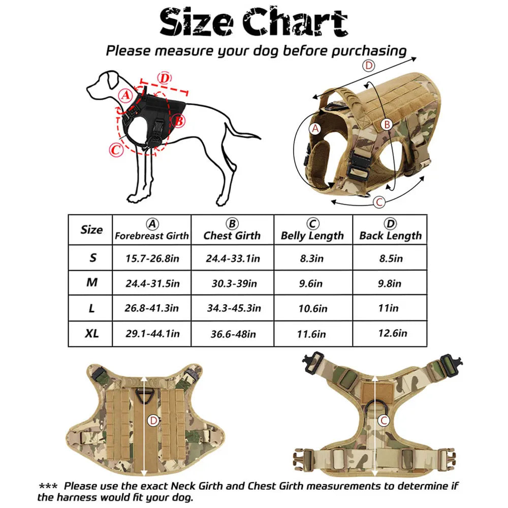 Large Dog Harness And Leash Set Training Walking Vest Medium Large Dogs
