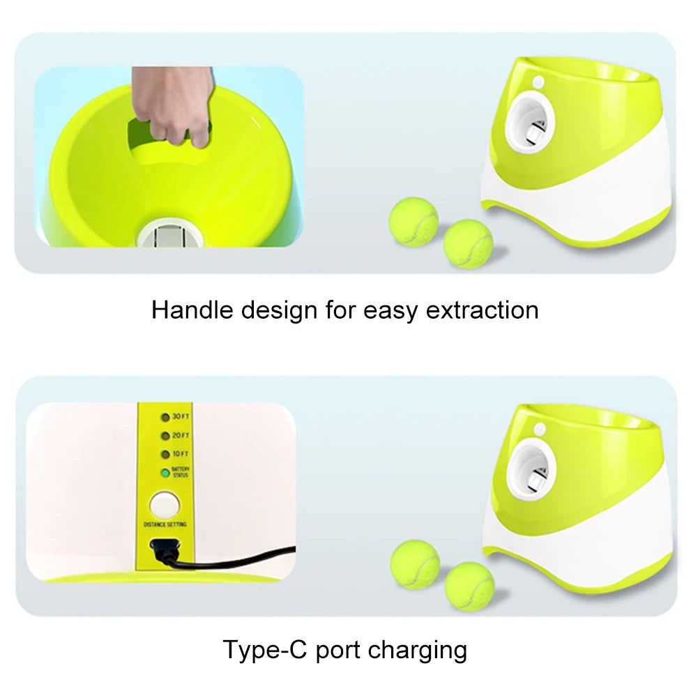 Dog Tennis Ball Launcher Interactive, and Rechargeable.