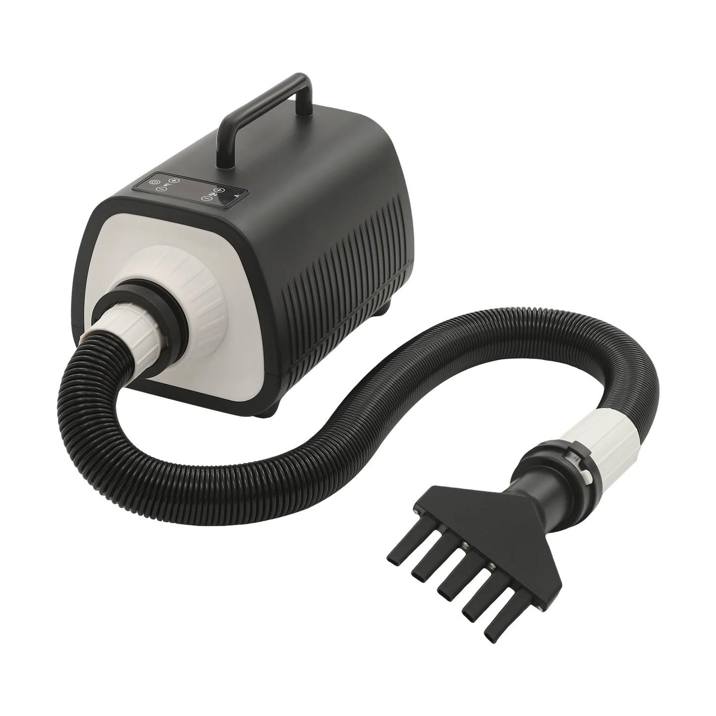 2100W Dog Grooming Blow Dryer With 9 Speed Adjustments (77-140℉) Led Display, 3 Nozzles For Dogs