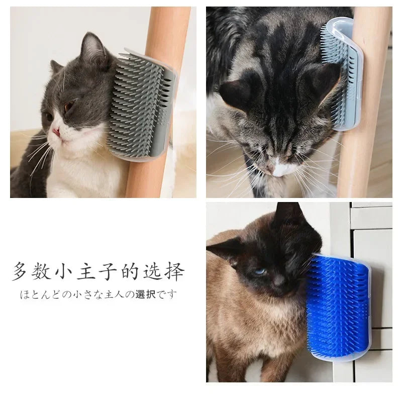 Pet Comb Removable Cat Corner Scratching Rubbing Brush