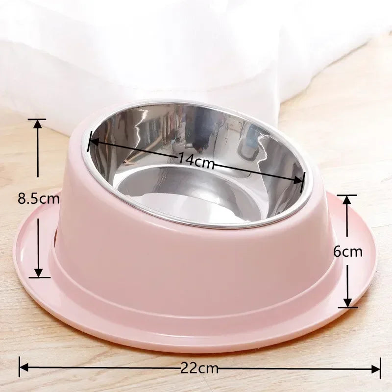 Cat Feeder Slope Anti-Ant Food Bowl For Cat,Dog Quality Stainless Steel